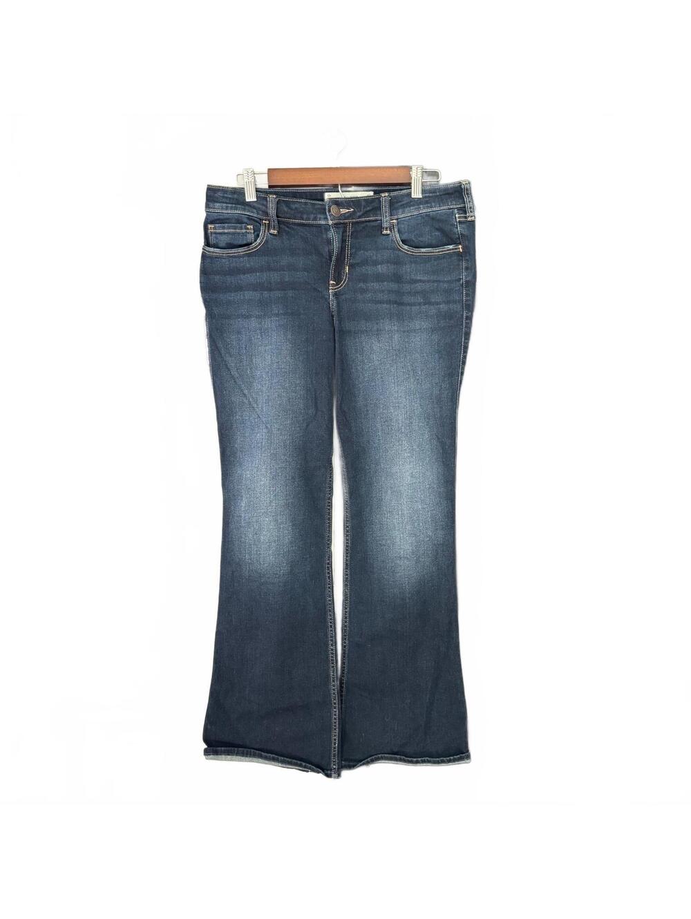 Hollister Dark Wash Low-Rise Boot Cut Stretch Jeans Women's Size 12R W31